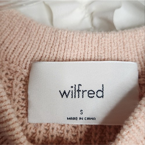 Aritzia Wilfred Palmier rosa maglione tunica lana senza maniche spacco lati taglia small - Foto 3 di 7