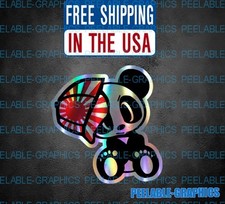 2 Jdm Panda Vinyl Decal Sticker Japanese Japan Flag Import Drift Holographic 2 Jdm Panda Vinyl Decal Sticker Japanese Japan Flag Import Drift Holographic