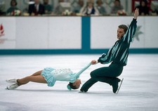 1992 Olympics Figure Skating Photo Massimo Salvade And Anna Tabacchi Of Italy