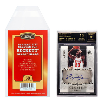 50 CBG Max Pro Perfect Fit Graded Card Sleeves Bags - Beckett Size The Clearest!
