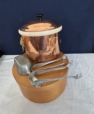 CC Copper Ice Bucket Set with Lid, Scoop, and  2 Tongs