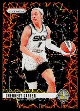 2024 Panini Prizm WNBA #66 Chennedy Carter Orange Velocity Prizms