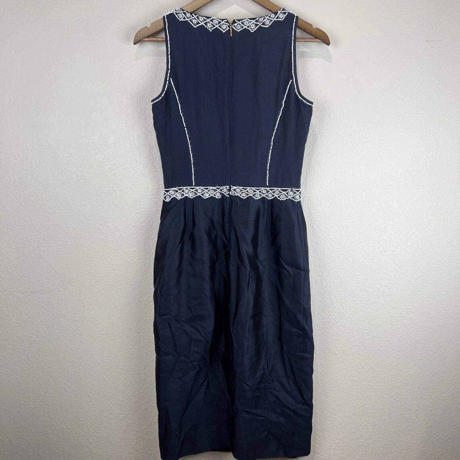 Abito Tory Burch donna 2 perline blu necessita di riparazione