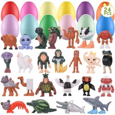 24 Pack Easter Eggs Filled with Italian Brainrot Toys, Easter Basket Stuffers...