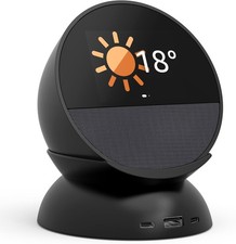 Mission USB Ladeständer für Amazon Echo Spot Dock Stand Schwarz Neu