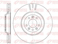 Remsa 2X Bremsscheibe Vorne Ø330Mm BelüFtet FüR Peugeot 407 SW CitroëN C5 III