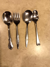 Vtg. lot 4 Baby Silverware Stainless, Oneida, Oneidacraft 1 from Germany