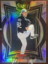 2025 Panini Select Baseball Hagen Smith Concourse #4 Silver Prizm White Sox