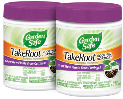Garden Safe TakeRoot Rooting Hormone 2PACK Powder for Plant Cuttings & New Roots
