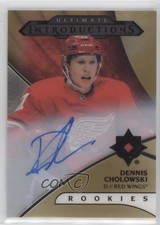 2018 Upper Deck Ultimate Collection Introductions Gold Dennis Cholowski Auto 8tn