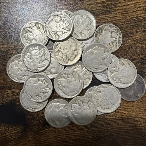 22 1928 D Buffalo Nickel Lot Good!