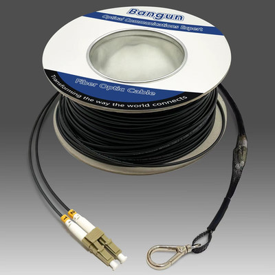 Bangun 50 Meters Om3 Fiber Lc To Lc Outdoor Armored Fiber Optic Cable