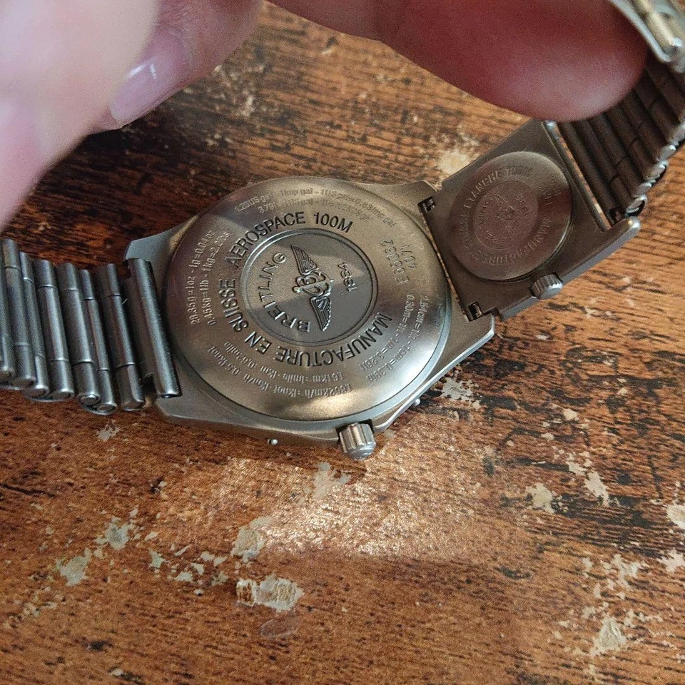 Breitling Aerospace With Copilot Serviced 2020 Titanium Quartz Watch Pilot - image 2 of 4