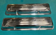 1967 Camaro Chevelle El Camino Nova 302 327 350 factory chrome valve covers L79