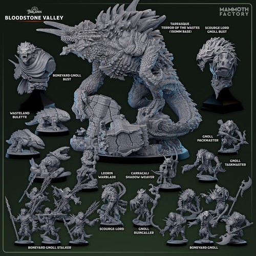 Minis de resina impresa en 3D Bloodstone Valley de Mammoth Factory - Imagen 24 de 60