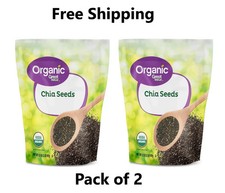 Great Value Organic Chia Seeds 32 oz each pack of 2 USDA Organic, Gluten-Free