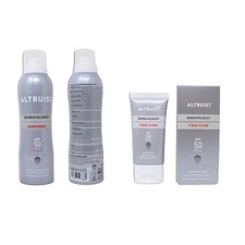  Altruist Sun Cream Face Fluid &Spray Bundle Dermatologist Sensitive Skin SPF 50