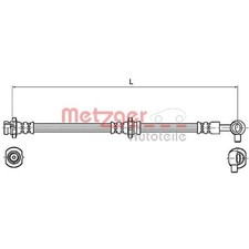 Metzger Bremsschlauch vorne links für Nissan X-Trail