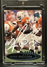 Ricky Williams Signed 1999 Press Pass Rookie Card Auto Texas Longhorns 5 Star. rookie card picture