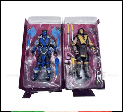 Action Figuren Mortal Kombat Scorpion Sub Zero 17cm 7'' Gelenk PVC Sammlung
