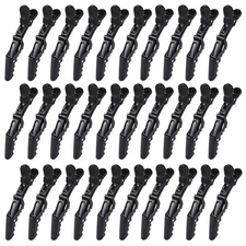  30pcs Alligator Styling Sectioning Hair Clips () Black