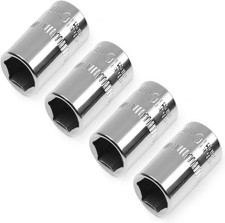 Utoolmart 14 Drive 10mm Socket Shallow 6-point Metric 4pcs Utoolmart 14 Drive 10mm Socket Shallow 6-point Metric 4pcs
