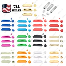 48/50/52 Guitar Pickup Covers Knobs Switch Tip Set For Fender SQ ST Multicolors