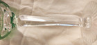 AJKA Marsala Emerald Green Crystal Cut to Clear Stemed Cordial Glass 6" — photo 7