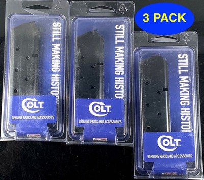 Colt 1911 45 ACP 7 Rd Blued Steel Magazine Gov't/Commander  *3 PACK* SP53355BRP