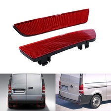 2x Heckstoßstange Rote Linse Reflektor für Mercedes-Benz Vito V-Klasse W447 14+