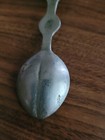 Antique Turkish Cafe Spoon Cast Silver Metal With Coral Stone — photo 4