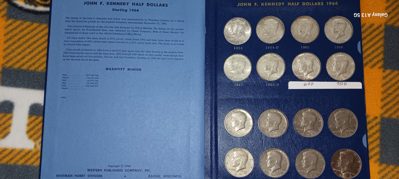 196483 Kennedy Half Dollar Set in Whitman Coin Album eBay