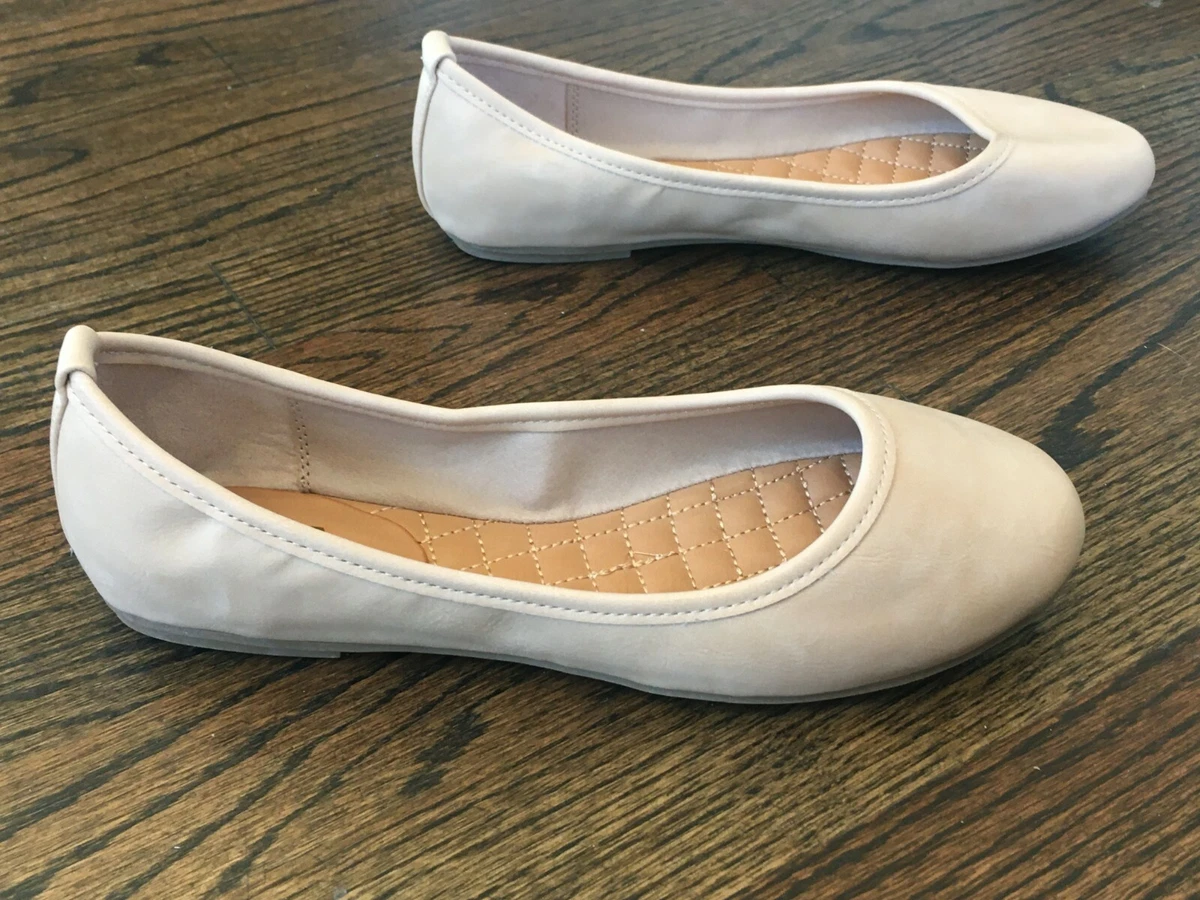 Taupe ballerina shop flats
