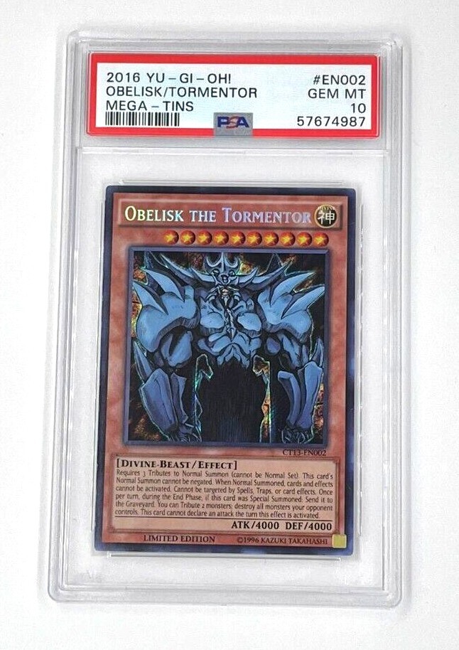 2016 YuGiOh Obelisk the Tormentor CT13-EN002 Limited Edition