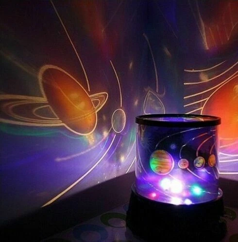 KIDS BABY GLOW IN THE DARK UNIVERS NIGHT LIGHT LAMP PROJECTOR