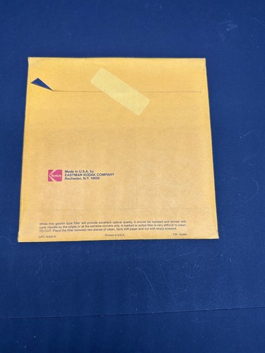 MINT New Old Stock SEALED KODAK 6x6 150mm Gel Wratten Filters CC05M or CC30M - Picture 5 of 5