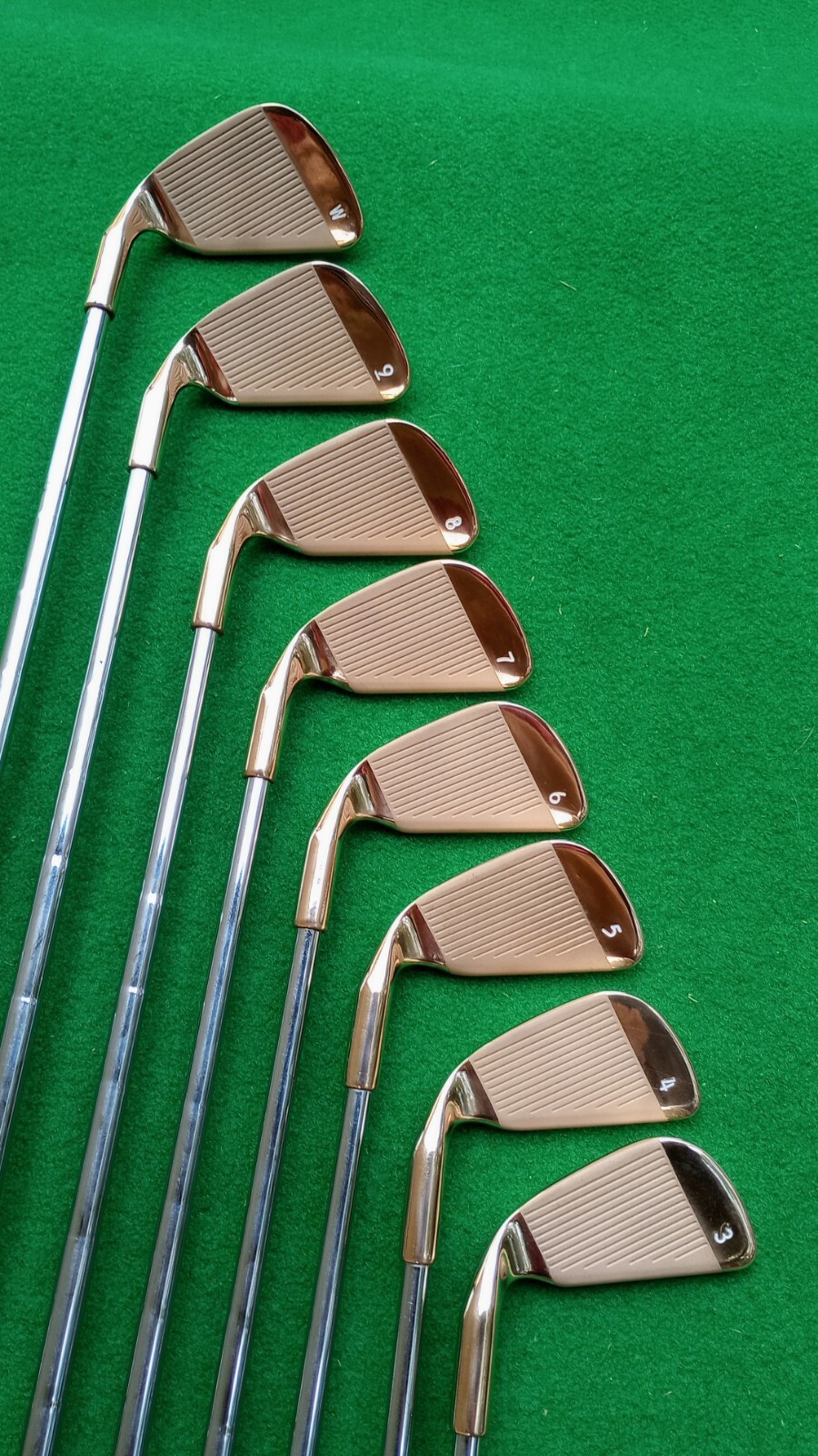 REFINISHED PING EYE 2 BERYLLIUM COPPER BeCu Iron Set 3W Matching s K