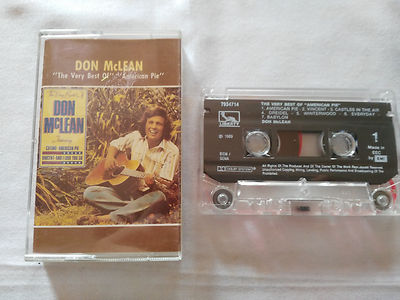 Don Mclean The Very Best Of American Pie Kassette Tape 1989 Liberty