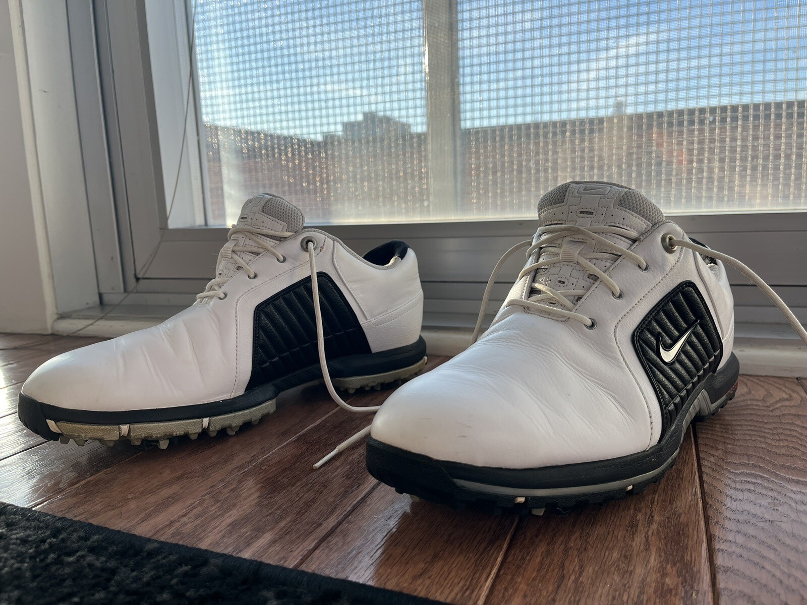 Used Golf Shoes, Nike, Size 9.5, Black And White eBay