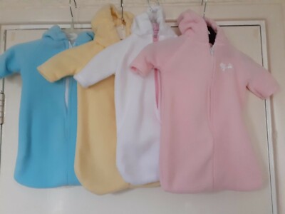 14''-18'' Puppenkleidung Fleece-Schlafsack mit Kapuze passt Annabell, winzigen Tränen usw.