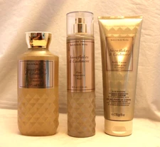 Bath & Body Works Snowflakes & Cashmere Body Cream, Shower Gel & Fragrance Mist