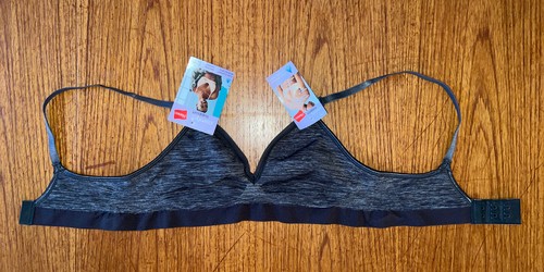 Hanes Women's ComfortFlex Seamless T-Shirt Bra MHG795 Gravel Grey Heather Size S - Picture 7 of 16