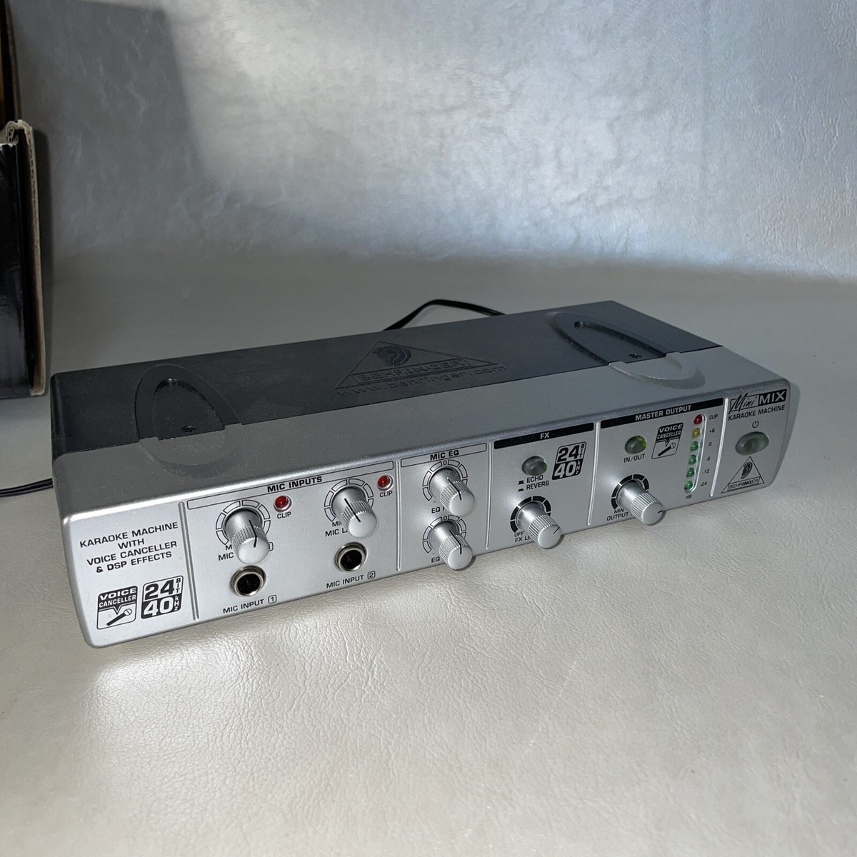 Behringer MiniMix Mix800 Ultra-Compact Karaoke Machine W/ Voice