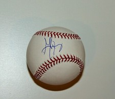 BOSTON GEORGE JUNG SIGNED OFFICIAL MAJOR LEAGUE BASEBALL COA BAS DRUG KINGPIN
