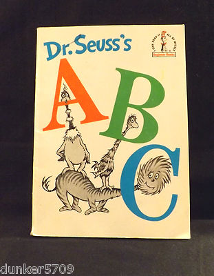 DR. SEUSS'S ABC 1988 SOFT COVER BEGINNER BOOKS GROLIER BOOK CLUB ED