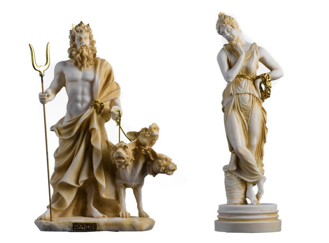 Dio Inferi Greco Decorazione Statua Ade Plutone Greco Oro - Museo 16cm Dio  Inferi Decorazione Statua Greca Plutone, image size:1140x844