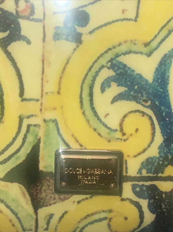 Dolce & Gabbana Milano Italia Amarillo Tablet Funda Libro Electrónico Cuero iPad Folio Foto 3 de 4