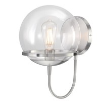 Moderne Wand Lampe Nickel GebüRstet Marla E27 Fassung Design Wandleuchte Innen