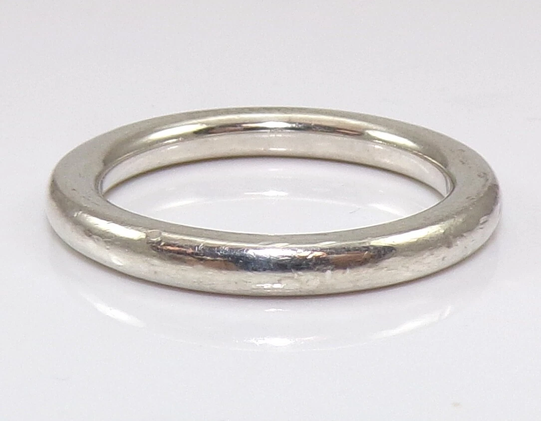 Pandora 190380 54 Sterling Silver Softly Spoken Stacking Band Ring