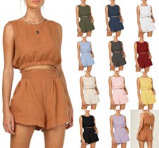 Womens 2 Piece Outfits Summer Sets Crop Tops ...